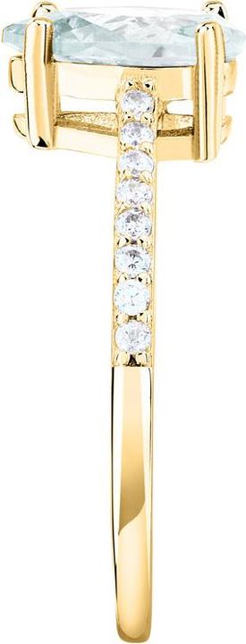Image du produit Morellato Élégante bague plaquée or avec zircons Tesori SAIW2100 - Circuit : 50 mm (50, Argent 925)