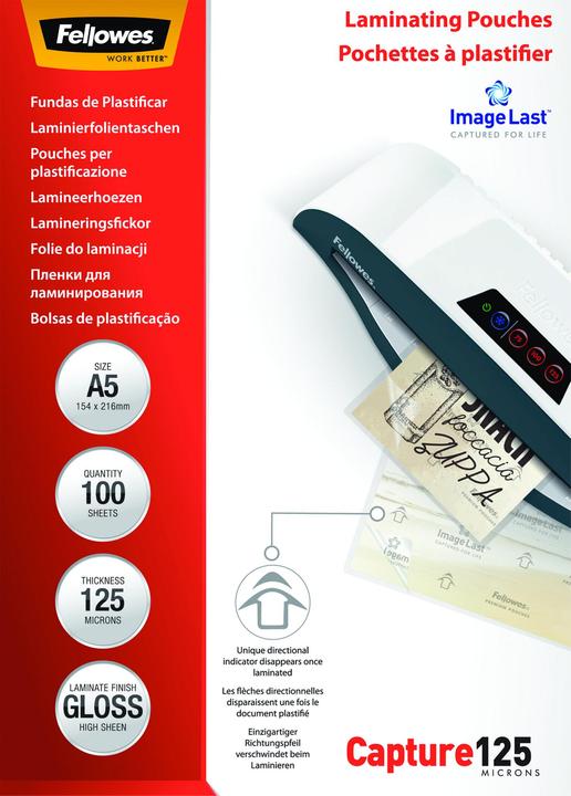Actual product image Fellowes Capture 125 (A5, 100 Piece, 125 µm)
