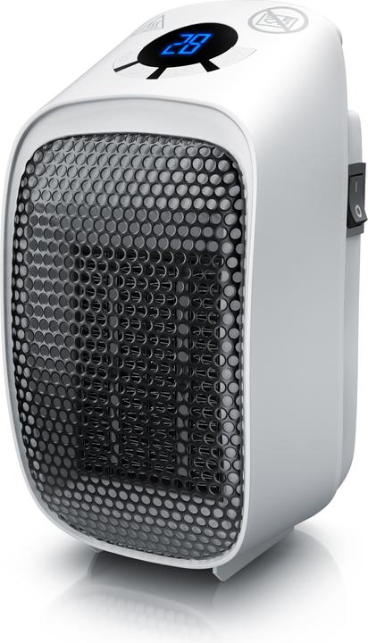 Actual product image Brandson Steckdosen Mini Heizlüfter 400W, Keramikheizlüfter, Badezimmer Mini Heizgerät mit Temperaturregelung (400 W)