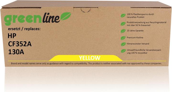 Actual product image Inkadoo Toner greenline replaces HP CF 352 A / 130A toner, yellow Yellow (Y)