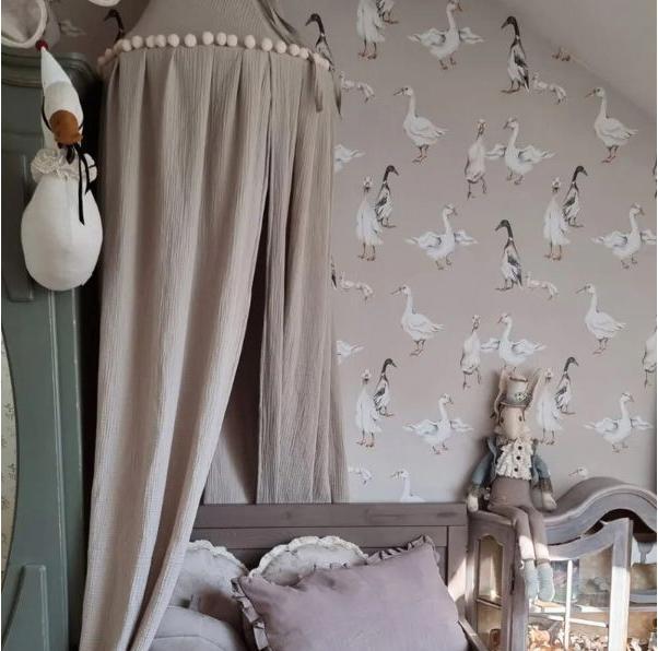 Produktbild Muzpony Baldachin aus Musselin-Baumwolle «Beige»