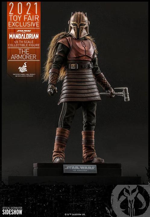 Actual product image Hot Toys Star Wars - The Mandalorian "The Armorer" 2021 Toy Fair Exclusive 1/6 Action Figure