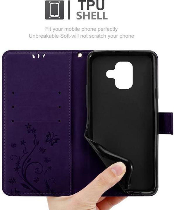 Image du produit Cadorabo Pochette Flower Book (Samsung Galaxy J6 (2018))