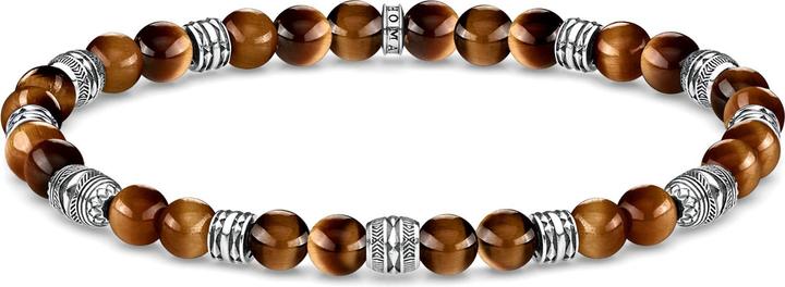 Immagine prodotto Thomas Sabo Bracciale talismano occhio di tigre (19 cm, Annerito, Argento 925)