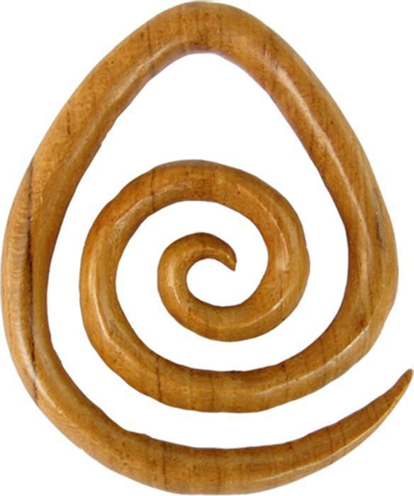 Immagine prodotto Star Piercing Uovo a spirale in teak con peso a spiga (senza ottone, Organico)