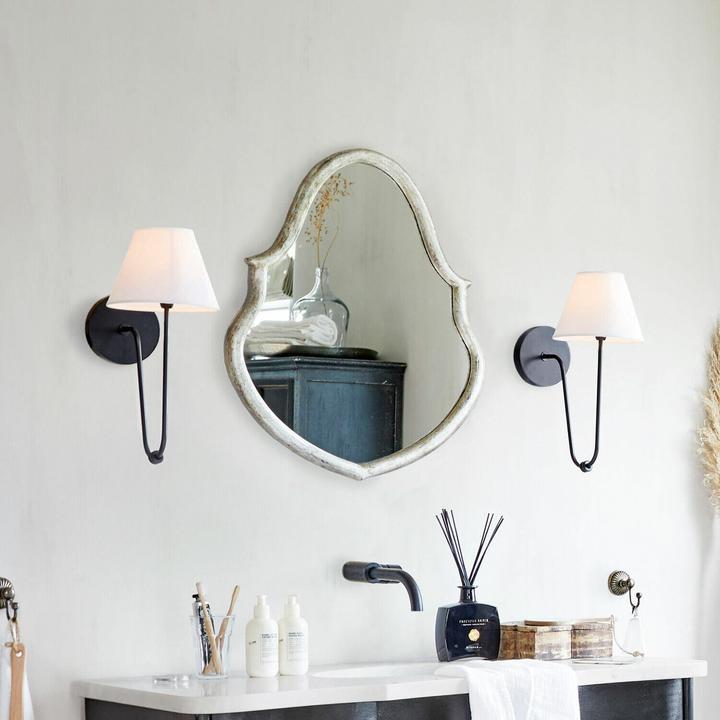 Immagine prodotto Loberon Lampada da parete Lustre nero/bianco (E14)