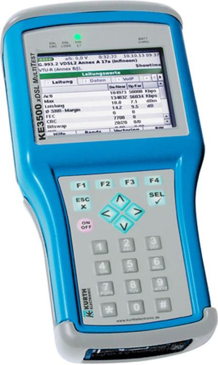 Actual product image Kurth DSL tester KE3500 xDSL Multitest incl. VoIP option (0.49810 + 0.49830-5)