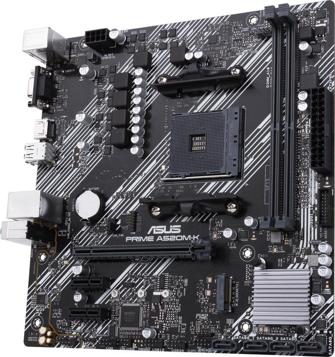 Actual product image ASUS Prime A520M-K (AM4, AMD A520, mATX)