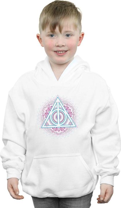 Immagine prodotto Neon Deathly Hallows Felpa con Cappuccio Ragazzi (128)
