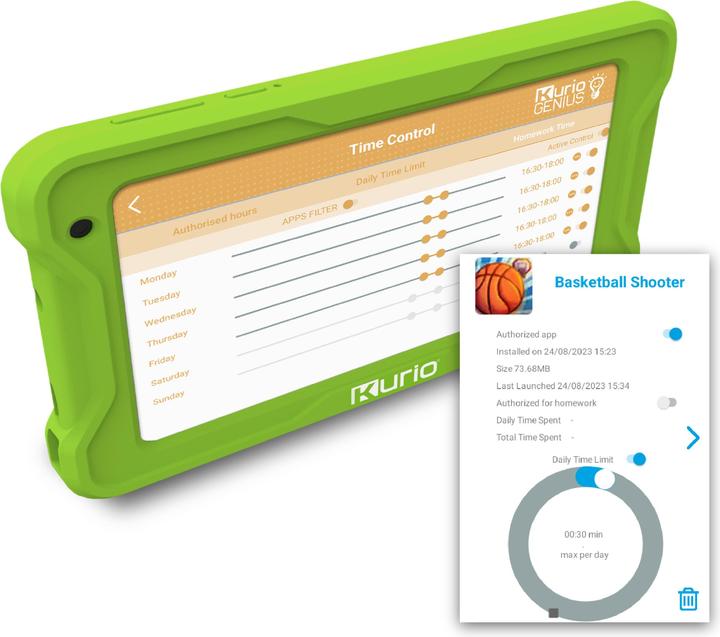 Actual product image Kurio C23112FR DISET Connect 4 (32go) (7", Green)