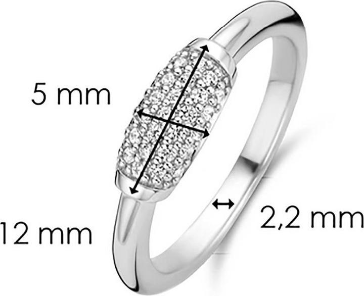 Image du produit Ti Sento Milano Bague avec zirconium 12192ZI (56, Argent 925)