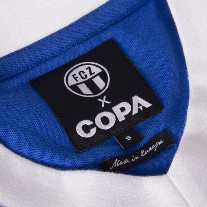 Actual product image Copa Football FC Zurich 1981 away Retro Shirt | FC Zurich 1981 Vintage Shirt (L)
