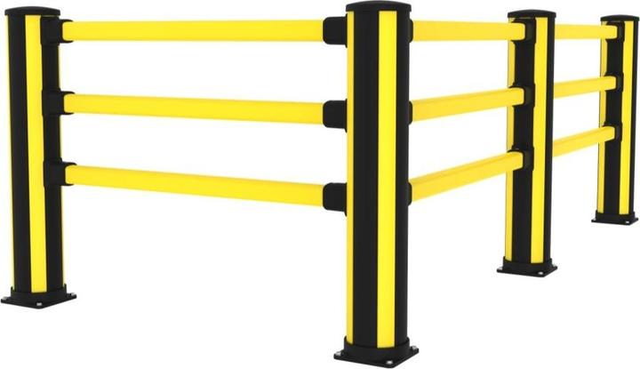 Actual product image kaiserkraft Pedestrian bollard, height 1160 mm, 6 connections, opposing.