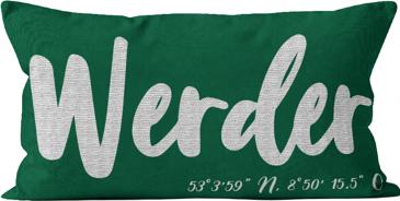 Produktbild NFL SV Werder Bremen Kissen "Werder" 45x26cm 45x26cm (45 x 26 cm)