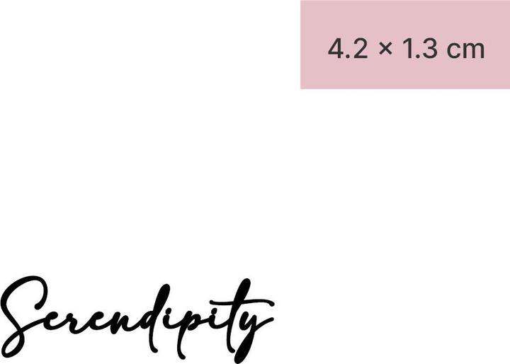 Actual product image minink Temporary tattoo - Serendipity