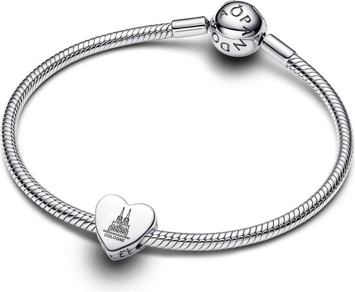 Actual product image Pandora Gravierbares Köln Herz Charm (Silver 925)