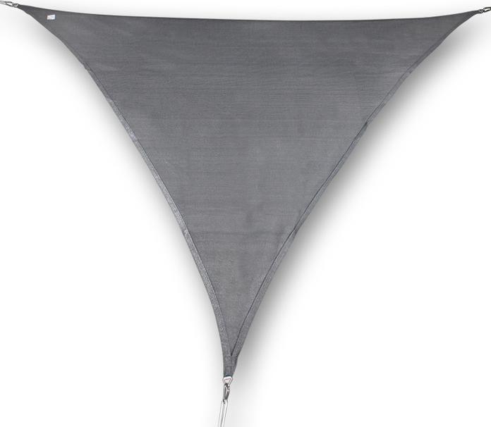 Immagine prodotto Swisshandel24 Vela solare impermeabile 3,5x3,5x4,95m, triangolo con angolo retto, grafite (3,5 x 3,5 x 4,9 m)