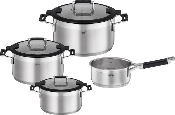 Rösle Röse Silence PRO pot set 4 pcs. (24 cm, Pan set + pot set, Stainless steel)