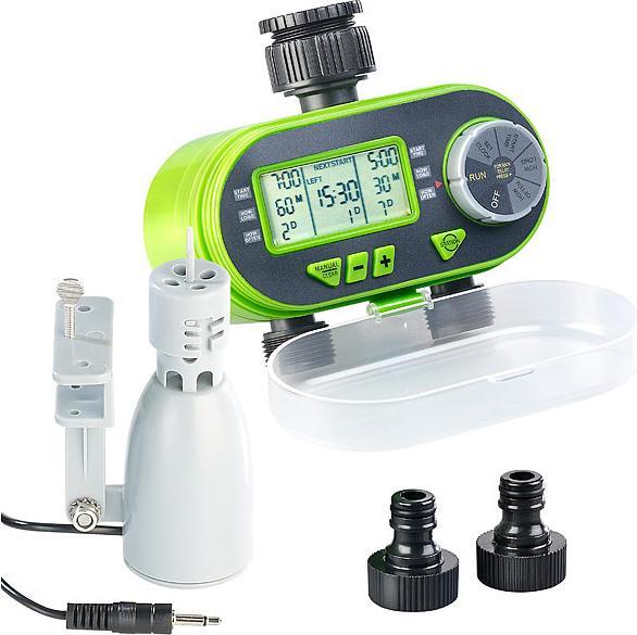 Produktbild Royal Gardineer Digitaler Bewässerungscomputer BWC-200 mit 2 Anschlüssen & Regensensor
