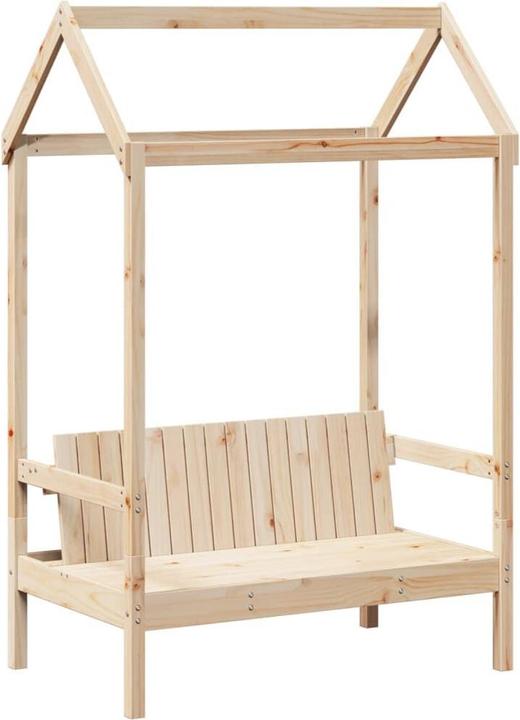 Actual product image VidaXL Day bed and bench with roof (90 x 200 cm)