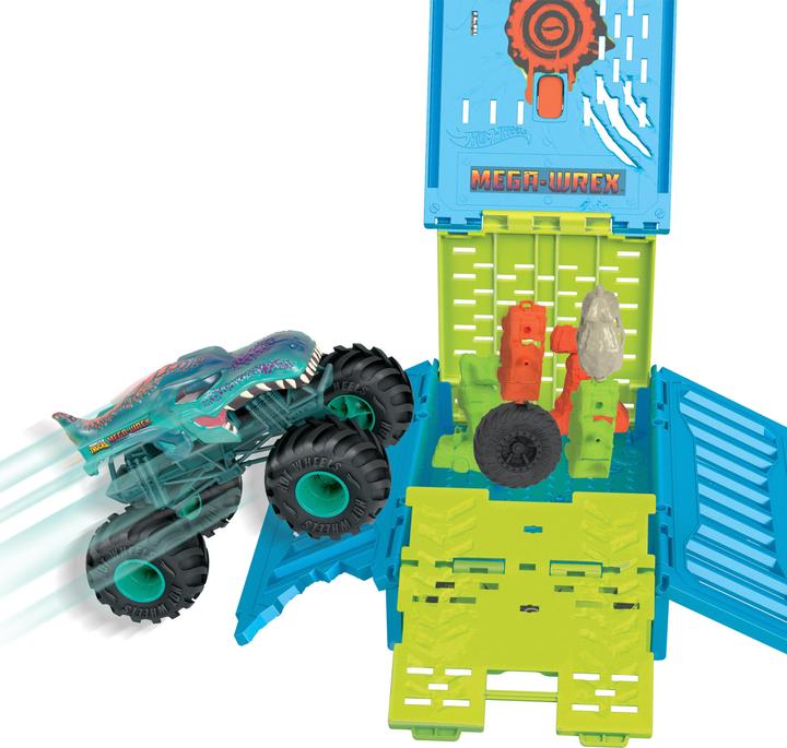Produktbild Hot Wheels Monster Trucks Mega Wrex Oversized Crash Cage