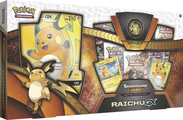 Actual product image Pokémon Raichu GX Kollektion (German, Booster display)