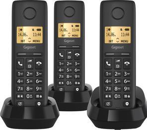 Produktbild Gigaset Pure 100 Trio DECT Clip Eco sw