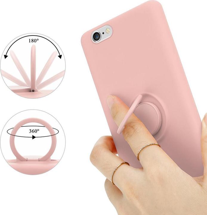 Productafbeelding Cadorabo TPU Vloeibare Ring Silicone Hoesje (Apple iPhone 6 Plus)