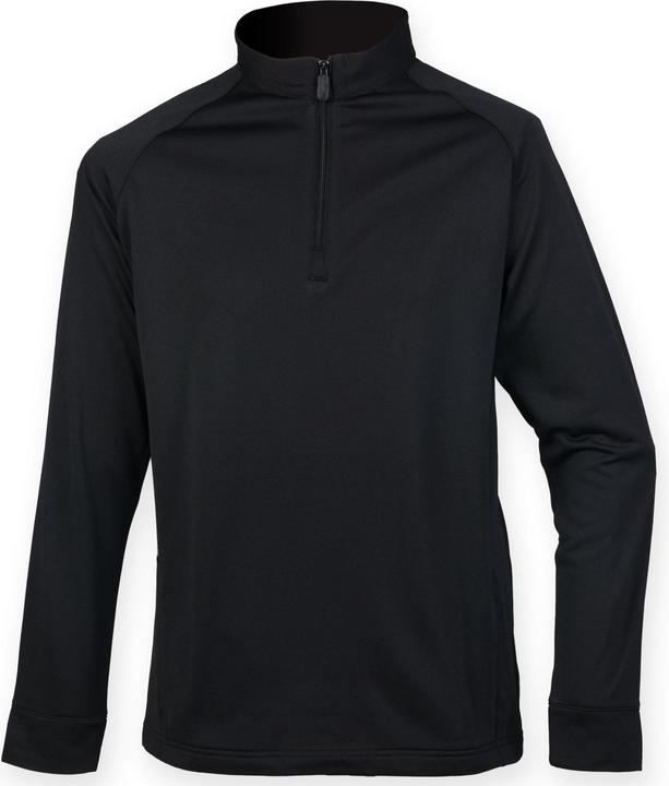 Actual product image Henbury Mens Zip Neck Top (XS)