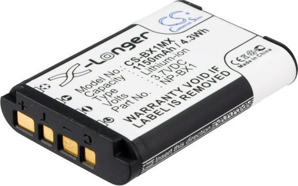 Actual product image Sony Battery compatible with NP-BX1 Li-Ion 1150mAh (Rechargeable battery)