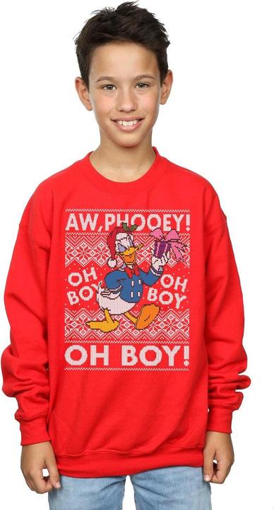 Immagine prodotto Disney Donald Duck Christmas Fair Isle Felpa Ragazzi (152, 158)