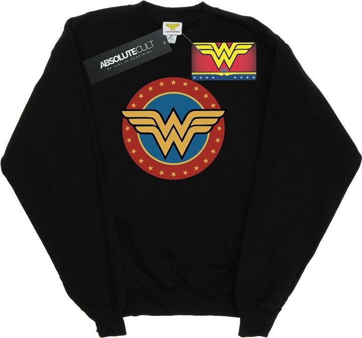 Immagine prodotto Wonder Woman Circle Logo Felpa Ragazze (152, 158)