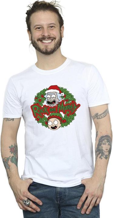 Image du produit Rick And Morty - T-shirt CHRISTMAS WREATH - Homme (XL)