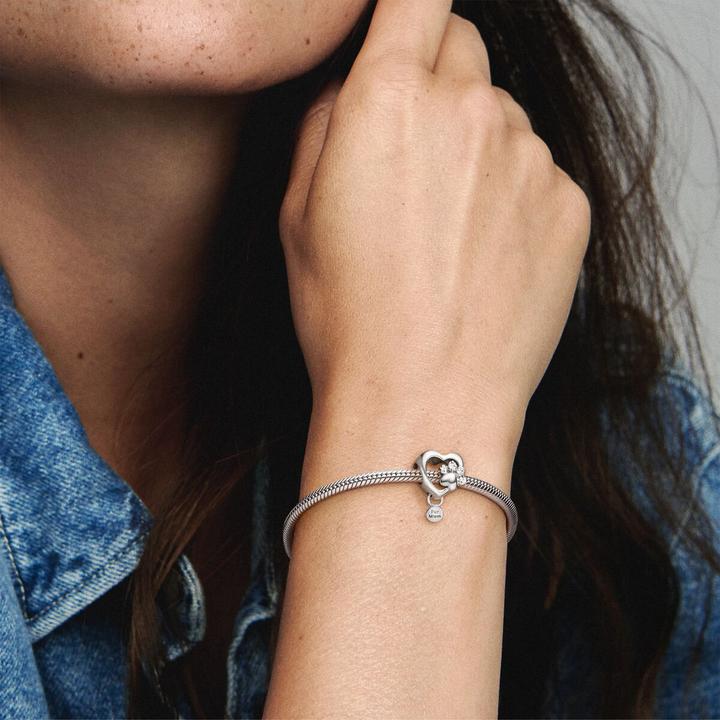 Actual product image Pandora Paw Heart Charm (Sterling silver)