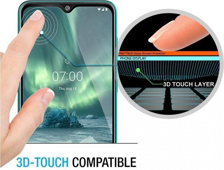 Produktbild Screenguard Nokia 7.2 Full Screen Panzerglas Schutzfolie 2.5D 9H (1 Stück, Nokia 7.2)