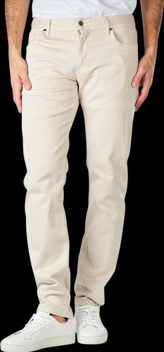 Alberto Coloured Pipe Jeans Regular Fit Off White