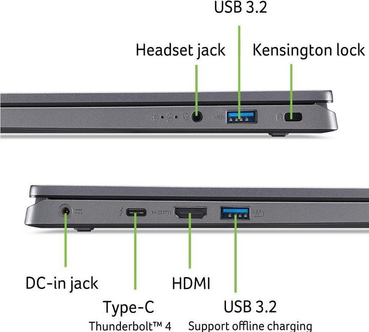 Actual product image Acer Aspire 17 (17.30", Intel Core 7 150U, 16 GB, 1000 GB, CH)