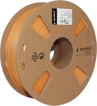 Immagine prodotto Gembird Filamento Flashforge PLA-plus, colore metallo "oro", 1,75 mm, 1kg (PLA+, 1.75 mm, 1240 g, Oro)