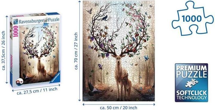 Actual product image Ravensburger Magic stag (1000 pieces)
