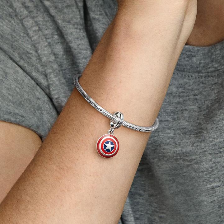 Immagine prodotto Pandora Marvel The Avengers Captain America Shield (Argento 925, Smalto)