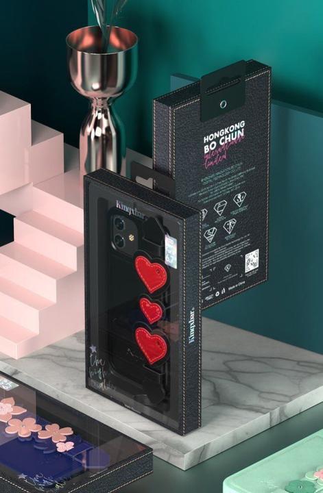 Actual product image Kingxbar The Sweet Series case is decorated with original Swarovski crystals for the iPhone 12 mini black (Apple iPhone 12 mini)