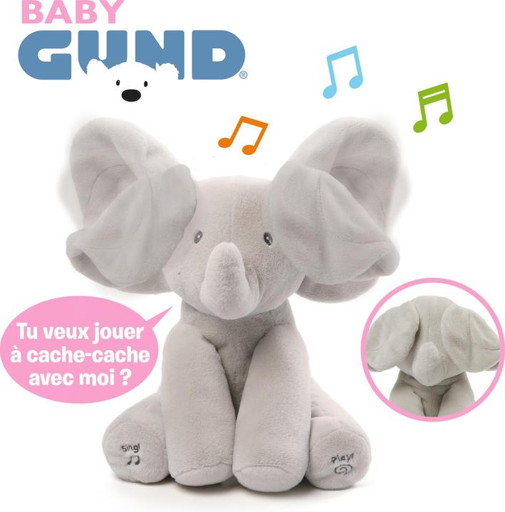 Image du produit Spin Master GUND Flappy, l'éléphant qui chante et qui parle, en français (30.50 cm)