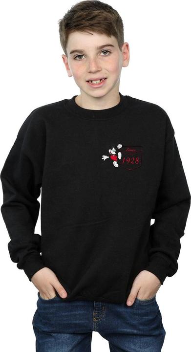 Actual product image Disney Boys Mickey Mouse Faux Pocket Since 1928 Sweatshirt (152, 158)