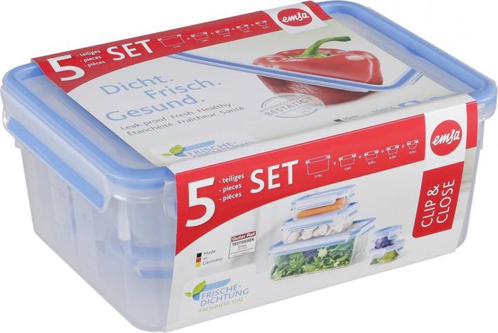 Actual product image Emsa 3D Snap&Close 5 piece set (3.70 l)
