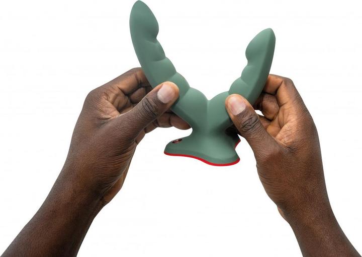 Productafbeelding Fun Factory - Ryde Dubbele Dildo & Stimulator Groen