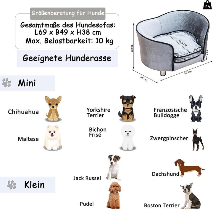 Immagine prodotto PawHut Divano per animali domestici (Cane)