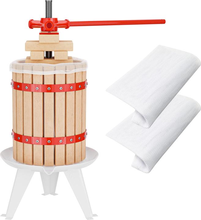 Immagine prodotto Wiltec Pressa per frutta 18l con 3x pressa per mash Pressa per vino Pressa per succo