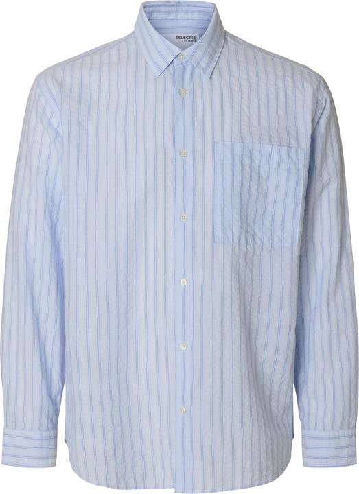 Image du produit Selected Homme Seersucker Langarmhemd (XL)