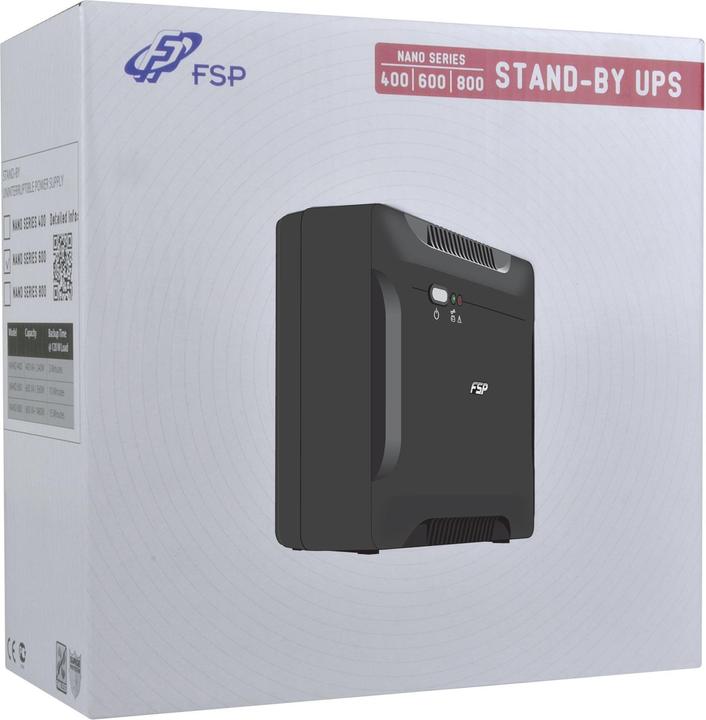 Immagine prodotto Fortron Nano 600 (600 VA, 360 W, Standby UPS)