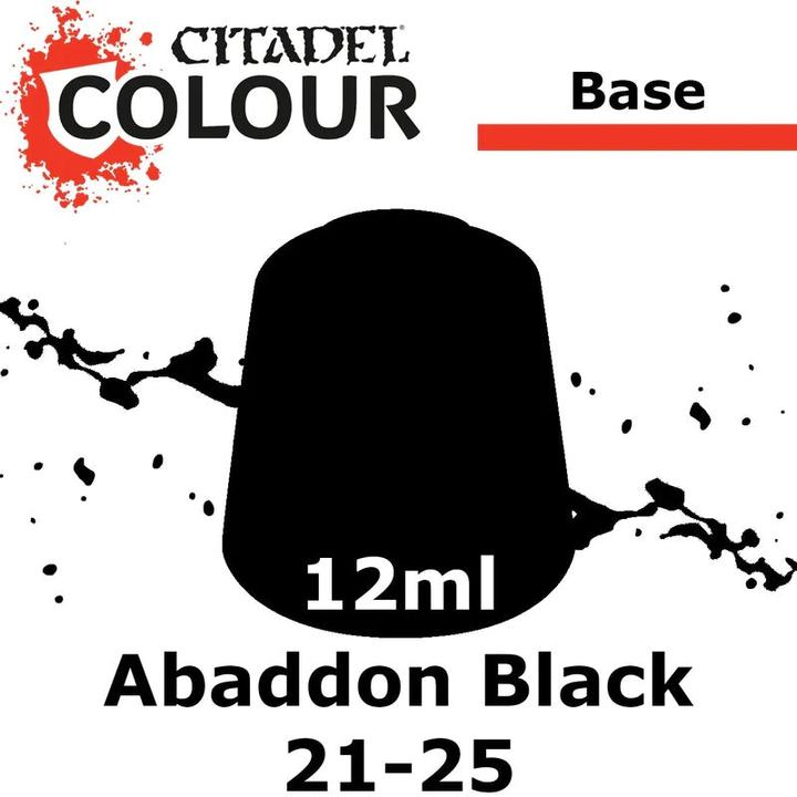 Produktbild Games Workshop Base - black abaddon (Kunststoff)